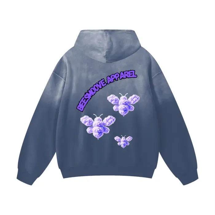Beesmoove Purple Loyalty Oversized Hoodie - Beesmoove