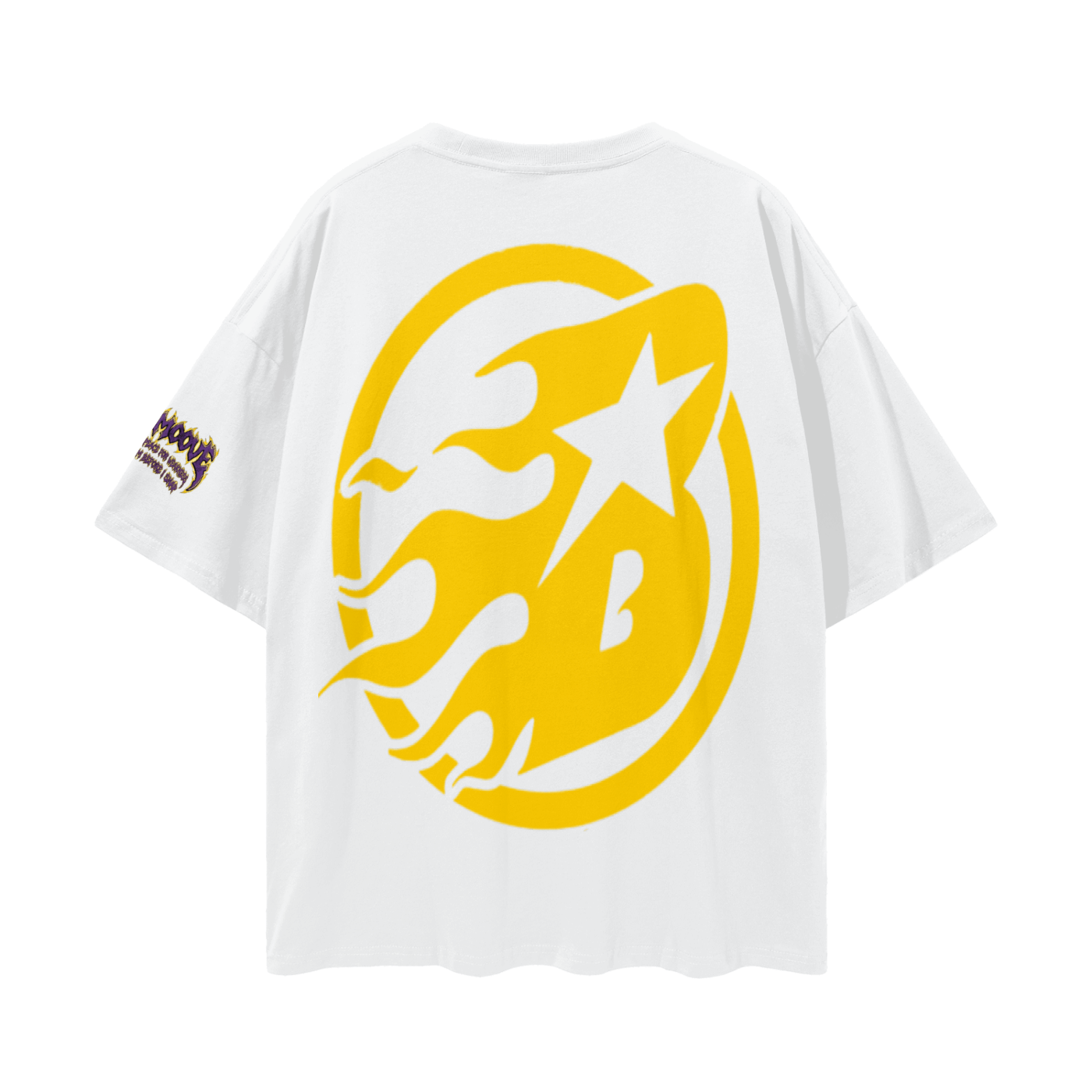 BEESMOOVE Purple Maniac (throwback) Loose Drop Shoulder Tee - Beesmoove