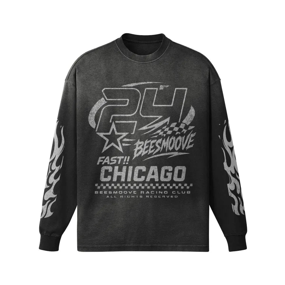 BEESMOOVE RACING CHICAGO HEAT CREWNECK - Beesmoove