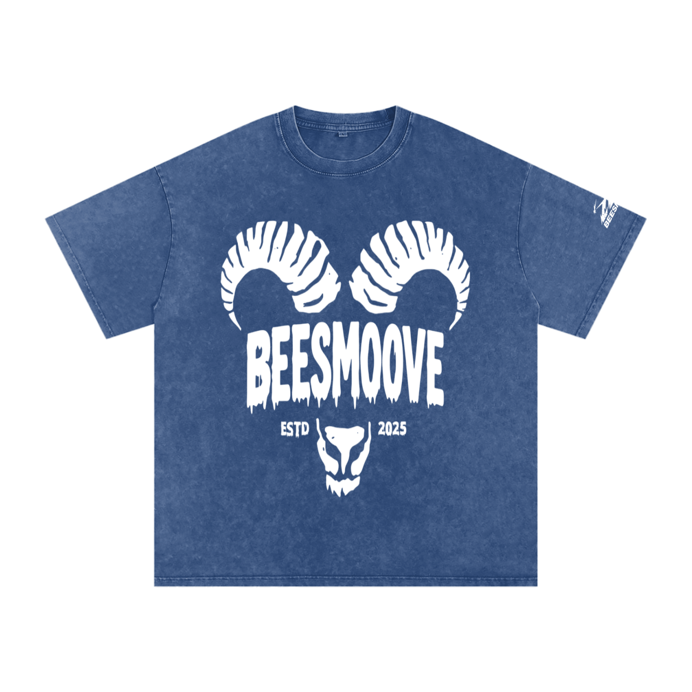 BEESMOOVE Ram spirit Washed Oversized Cotton T-Shirt - Beesmoove
