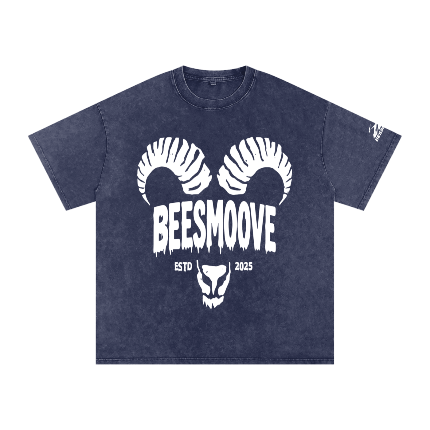BEESMOOVE Ram spirit Washed Oversized Cotton T-Shirt - Beesmoove