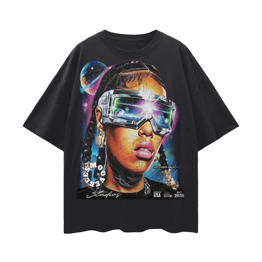 BEESMOOVE REALITY BENDS Loose Drop Shoulder T-Shirt - Beesmoove