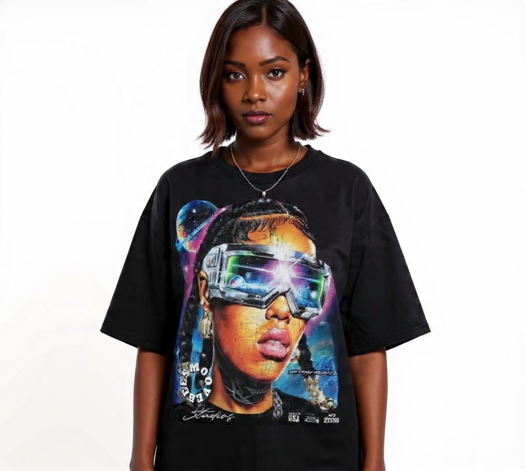 BEESMOOVE REALITY BENDS Loose Drop Shoulder T-Shirt - Beesmoove