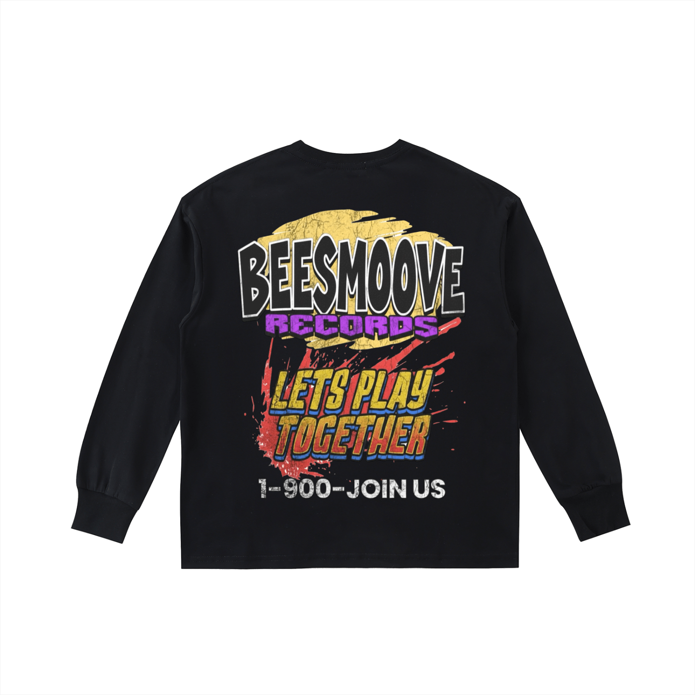BEESMOOVE Records: Let’s Play Together (throwback) Kids' Long - Sleeve Tee - Beesmoove
