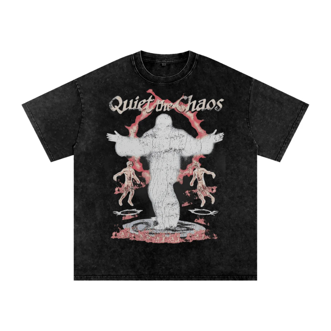 BEESMOOVE Resurrection Washed Oversized Cotton T-Shirt - Beesmoove