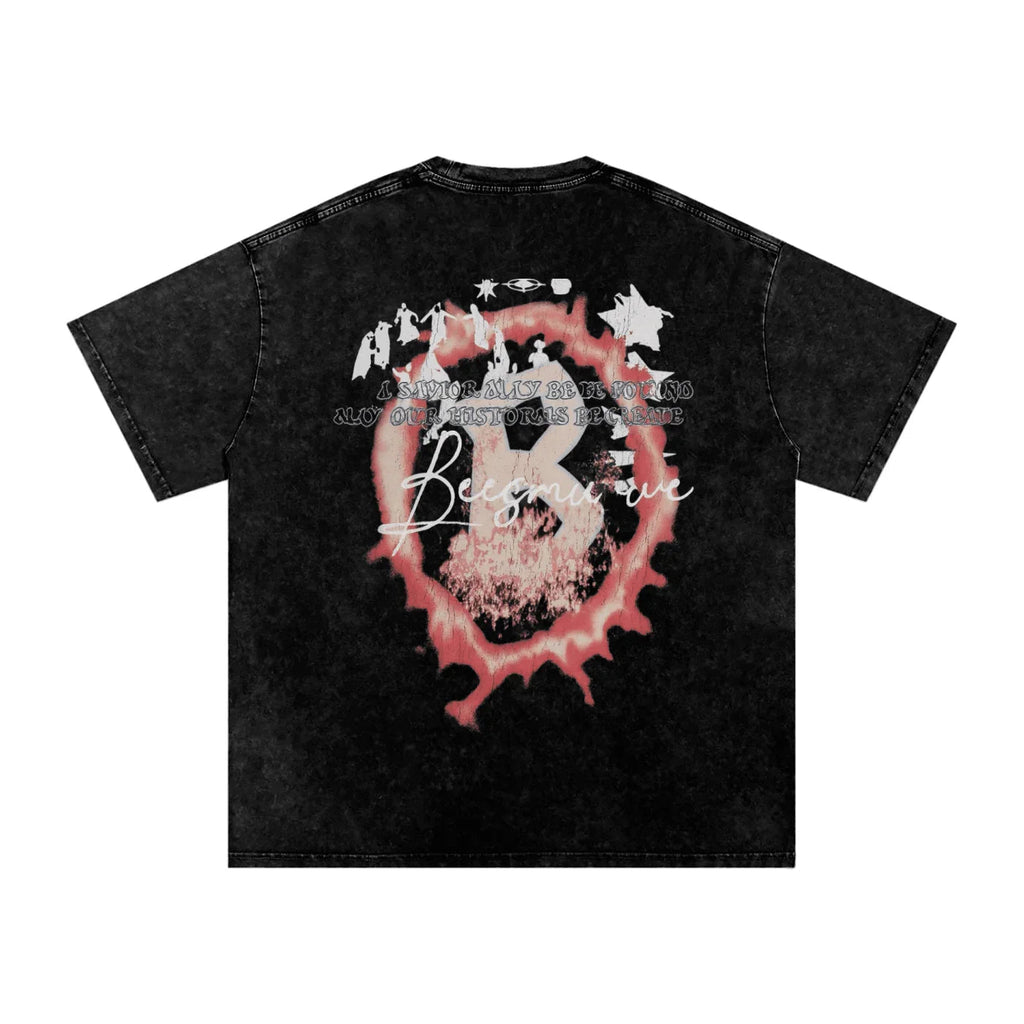 BEESMOOVE Resurrection Washed Oversized Cotton T-Shirt - Beesmoove