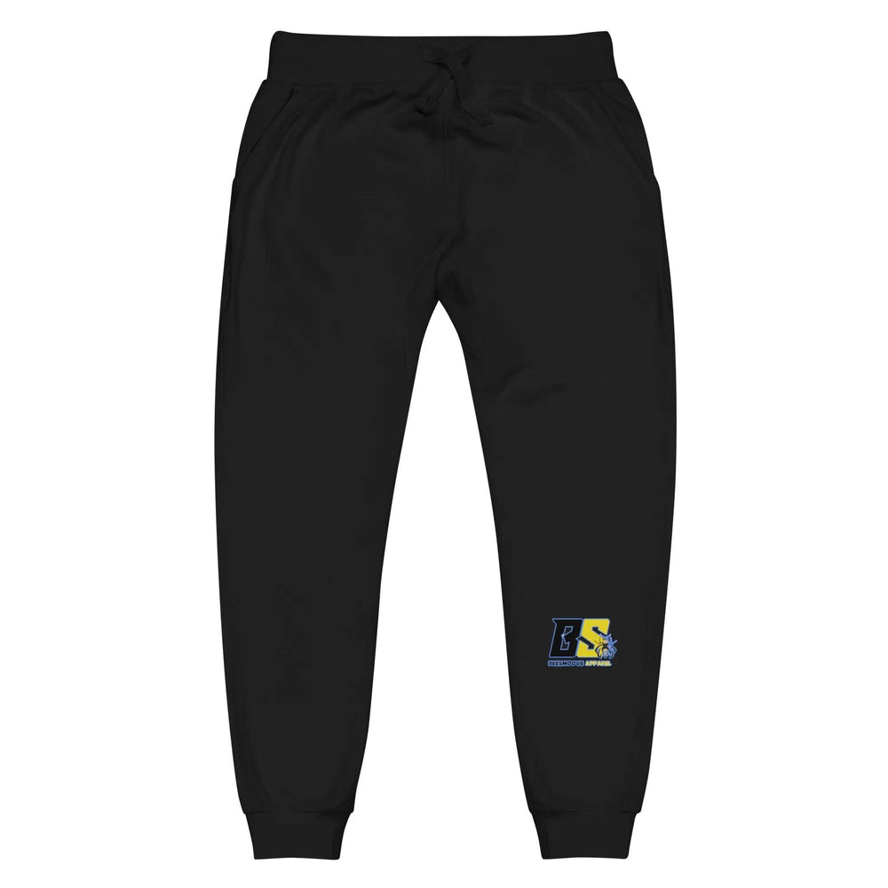 Beesmoove retro blue yellow Unisex fleece sweatpants - Beesmoove 