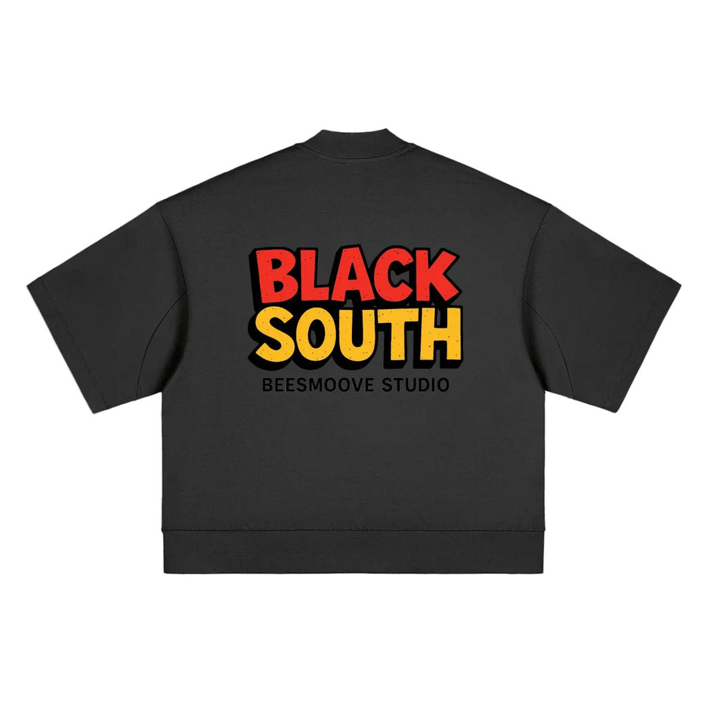 BEESMOOVE RTS Terrell Oversized Mock Neck T-shirt - Beesmoove