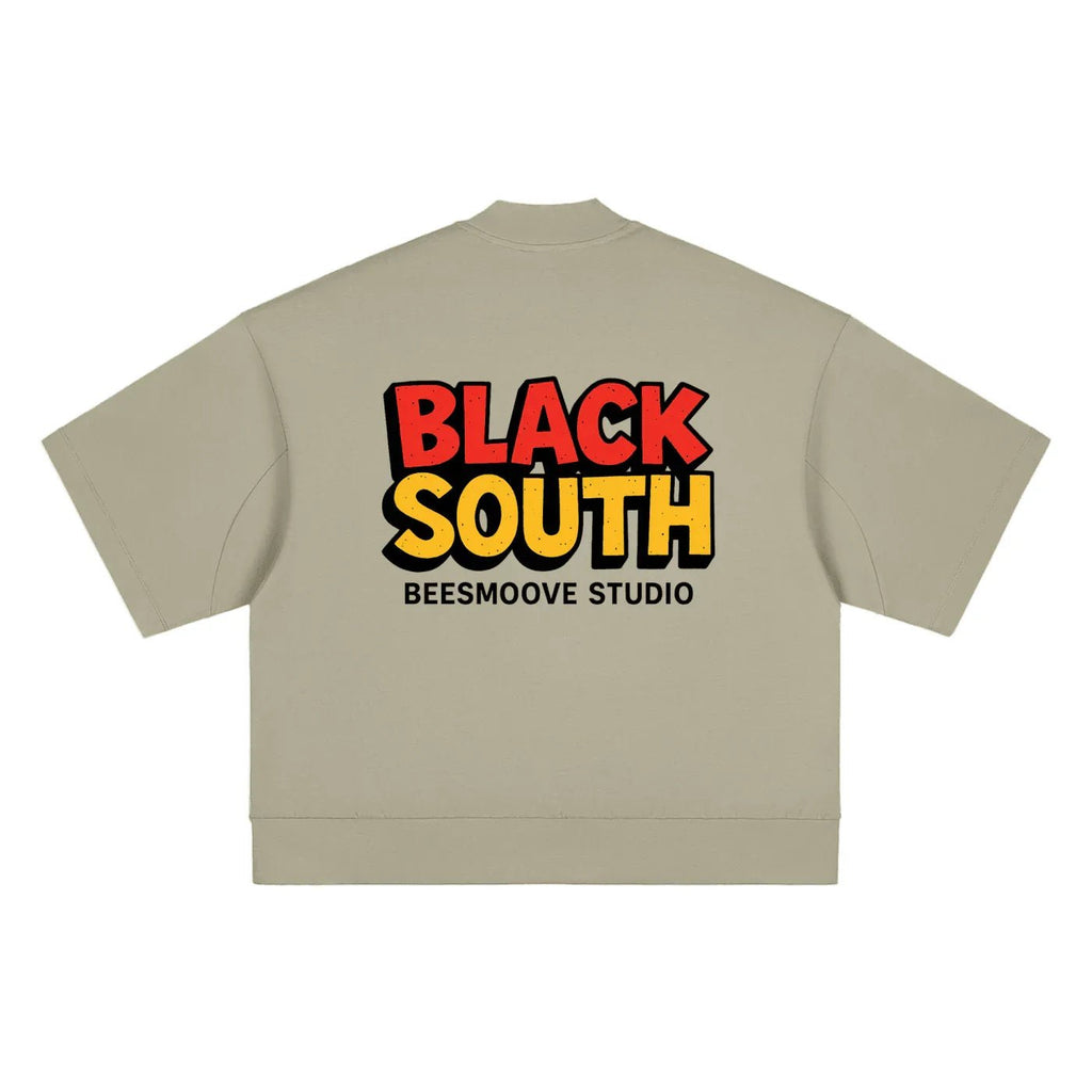 BEESMOOVE RTS Terrell Oversized Mock Neck T-shirt - Beesmoove