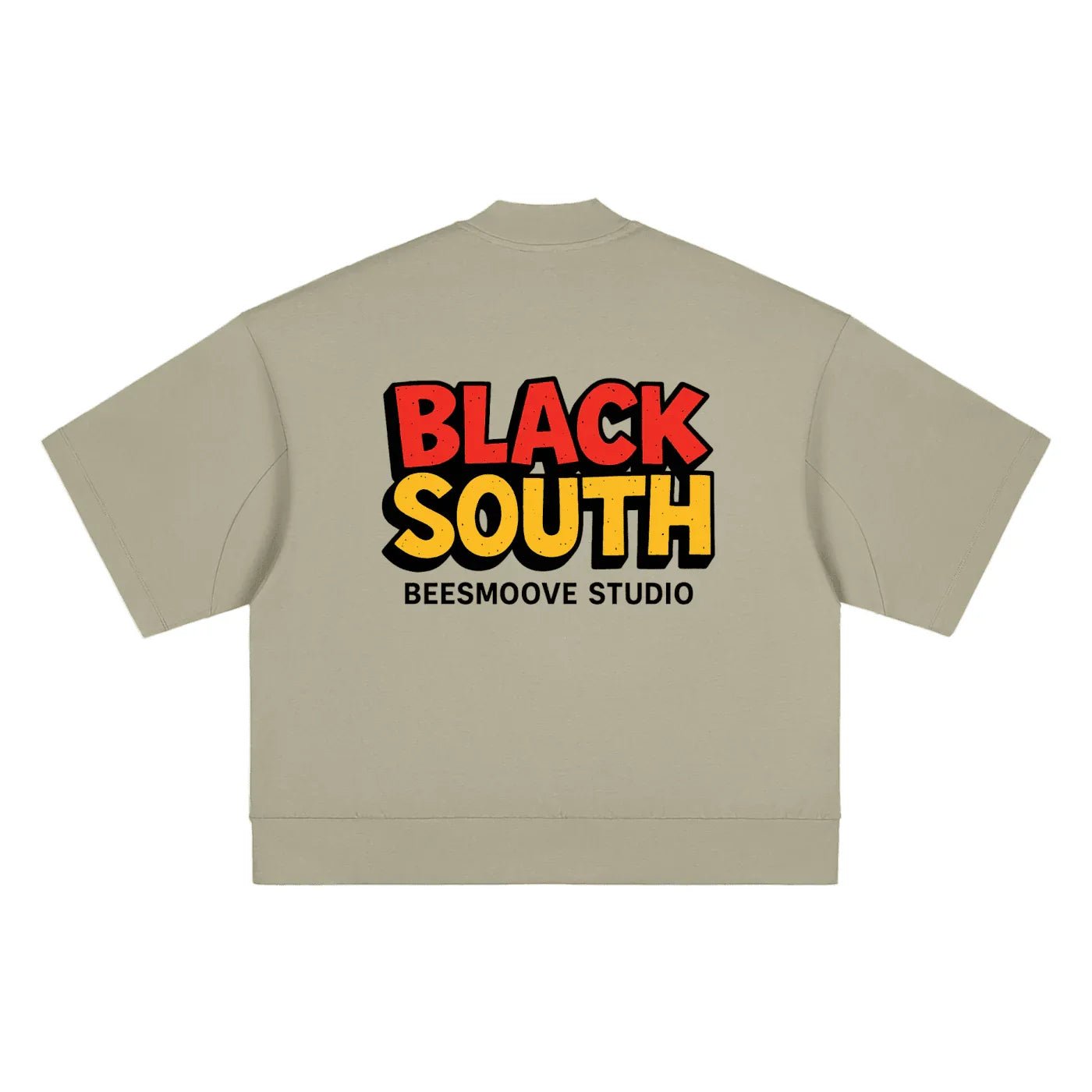 BEESMOOVE RTS Terrell Oversized Mock Neck T-shirt - Beesmoove