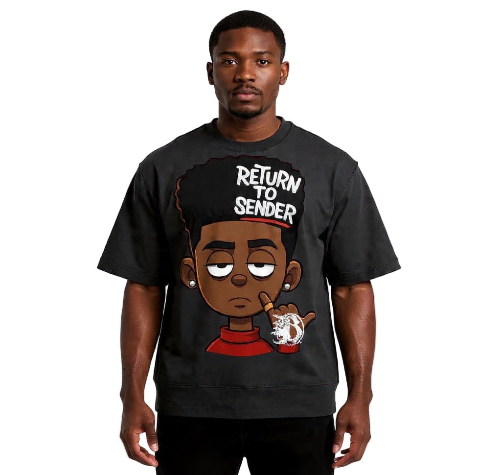 BEESMOOVE RTS Terrell Oversized Mock Neck T-shirt - Beesmoove