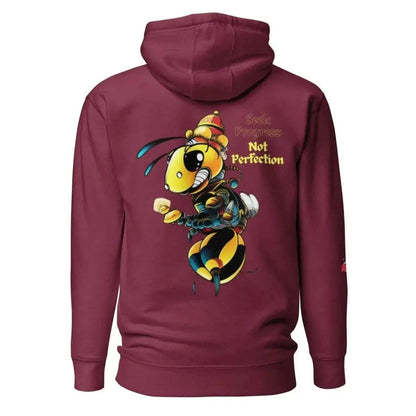 Beesmoove Seek Progress Not Perfection Unisex Hoodie - Beesmoove 