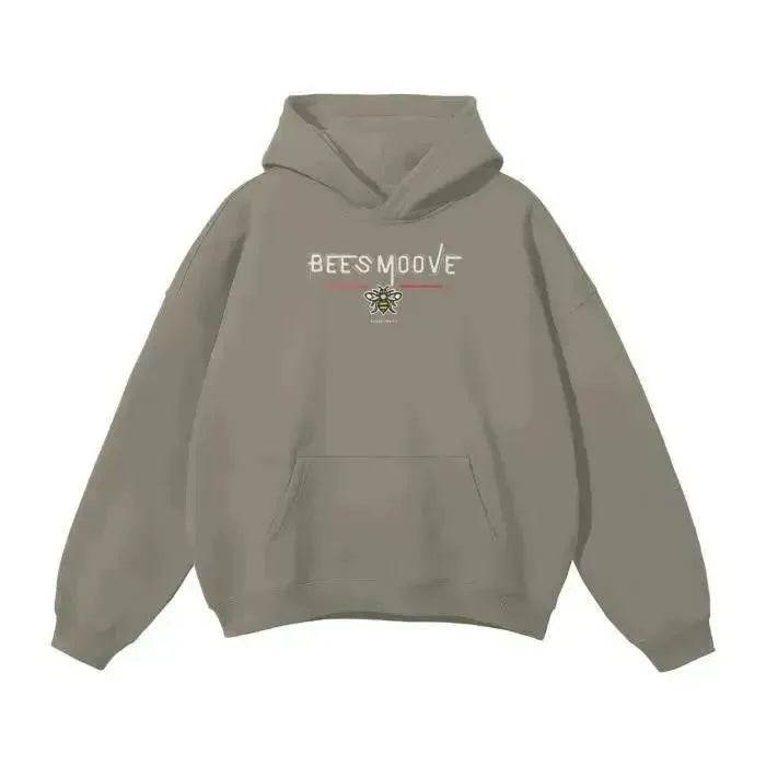 Beesmoove Signal Oversized Solid Color Fleece Hoodie - Beesmoove 