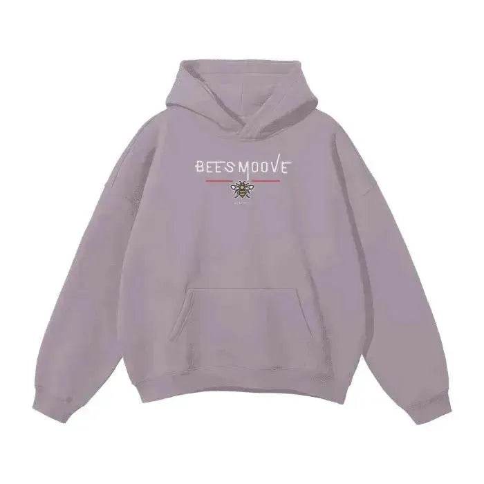 Beesmoove Signal Oversized Solid Color Fleece Hoodie - Beesmoove 