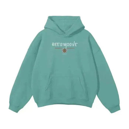 Beesmoove Signal Oversized Solid Color Fleece Hoodie - Beesmoove 