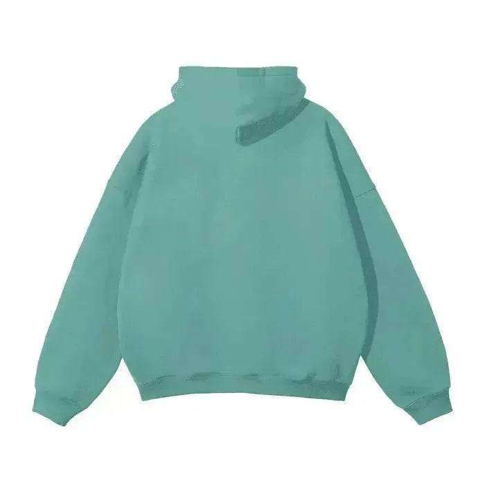 Beesmoove Signal Oversized Solid Color Fleece Hoodie - Beesmoove 