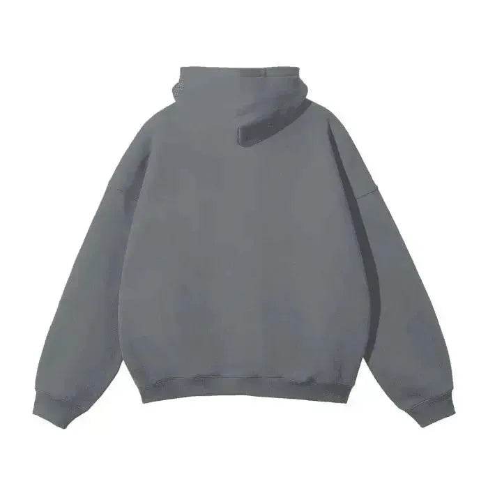 Beesmoove Signal Oversized Solid Color Fleece Hoodie - Beesmoove 