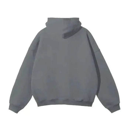 Beesmoove Signal Oversized Solid Color Fleece Hoodie - Beesmoove 