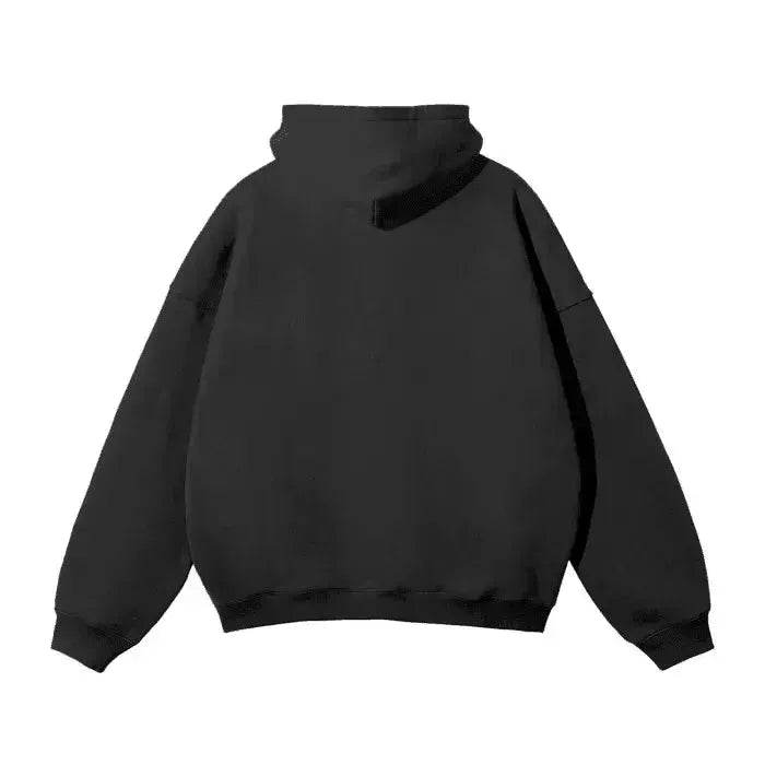 Beesmoove Signal Oversized Solid Color Fleece Hoodie - Beesmoove 