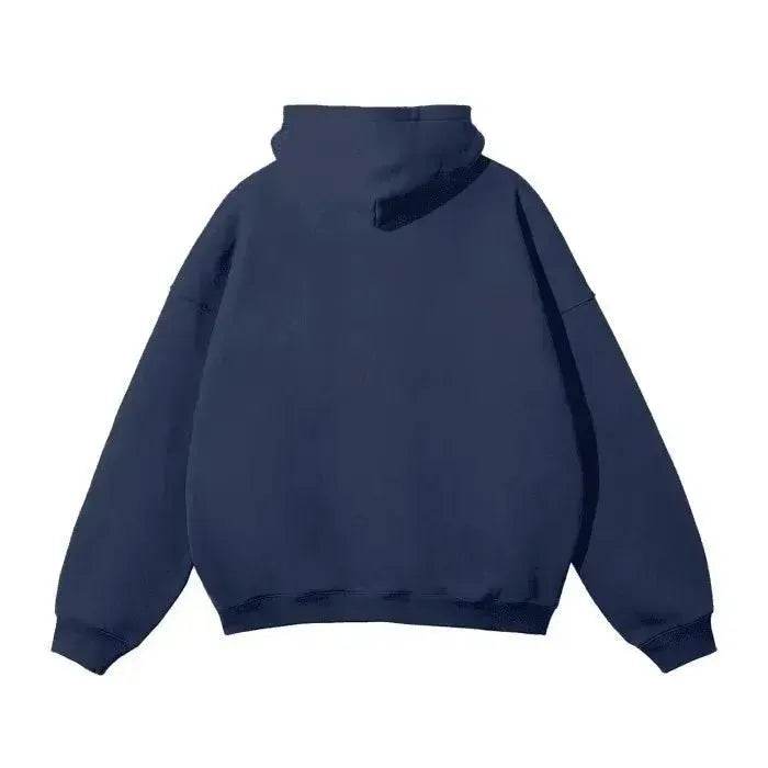 Beesmoove Signal Oversized Solid Color Fleece Hoodie - Beesmoove 