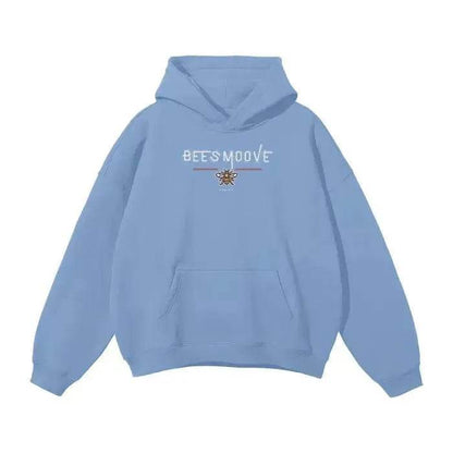 Beesmoove Signal Oversized Solid Color Fleece Hoodie - Beesmoove 