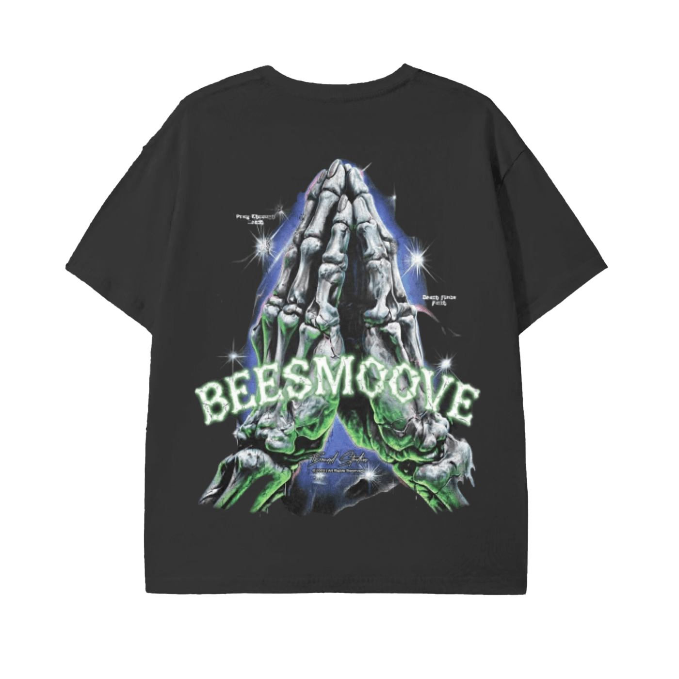 BEESMOOVE Skeleton Prayer T-Shirt - Beesmoove