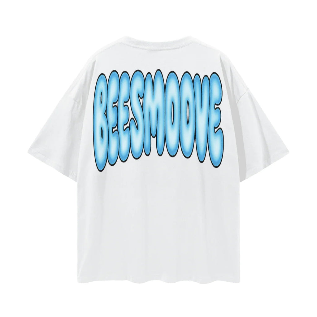 BEESMOOVE Sky Drip Loose Drop Shoulder T-Shirt - Beesmoove