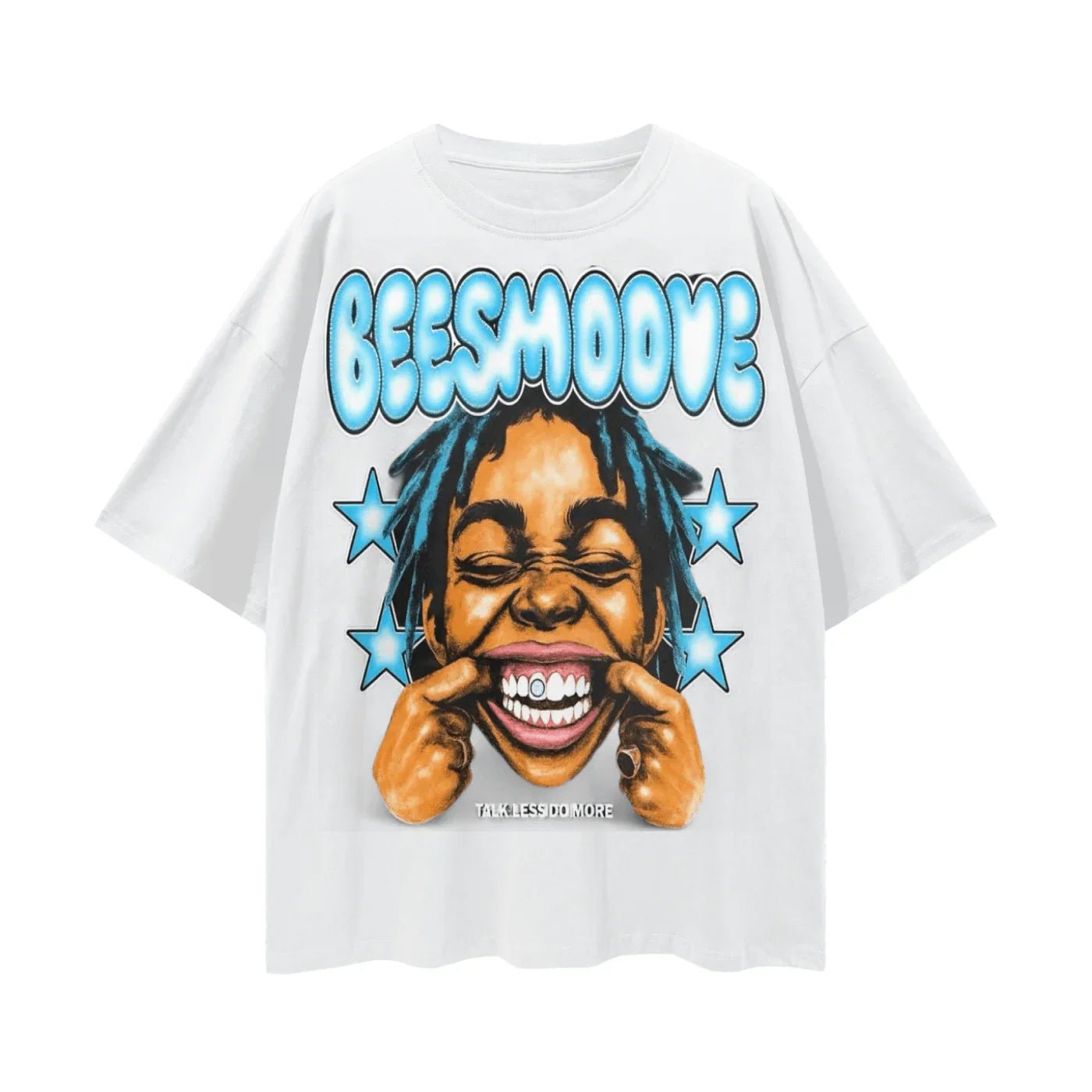 BEESMOOVE Sky Drip Loose Drop Shoulder T-Shirt - Beesmoove