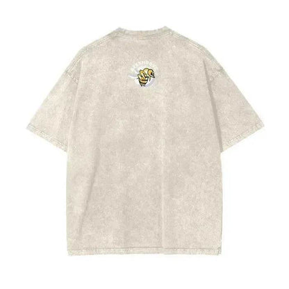 Beesmoove Stay Curious Question Everything Wash Oversize T-Shirt - Beesmoove 