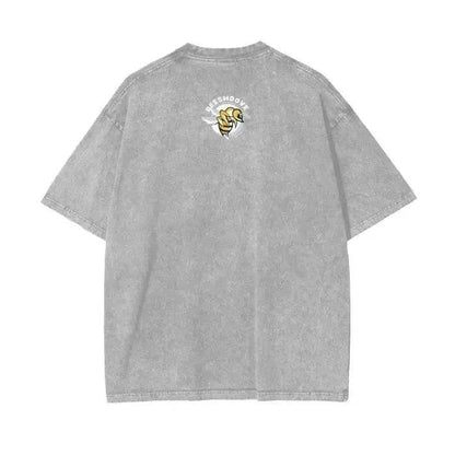 Beesmoove Stay Curious Question Everything Wash Oversize T-Shirt - Beesmoove 