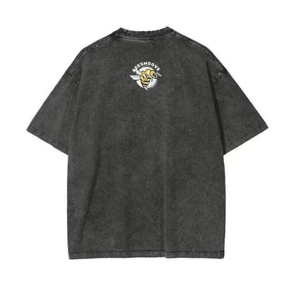 Beesmoove Stay Curious Question Everything Wash Oversize T-Shirt - Beesmoove 