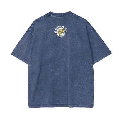 Beesmoove Stay Curious Question Everything Wash Oversize T-Shirt - Beesmoove 