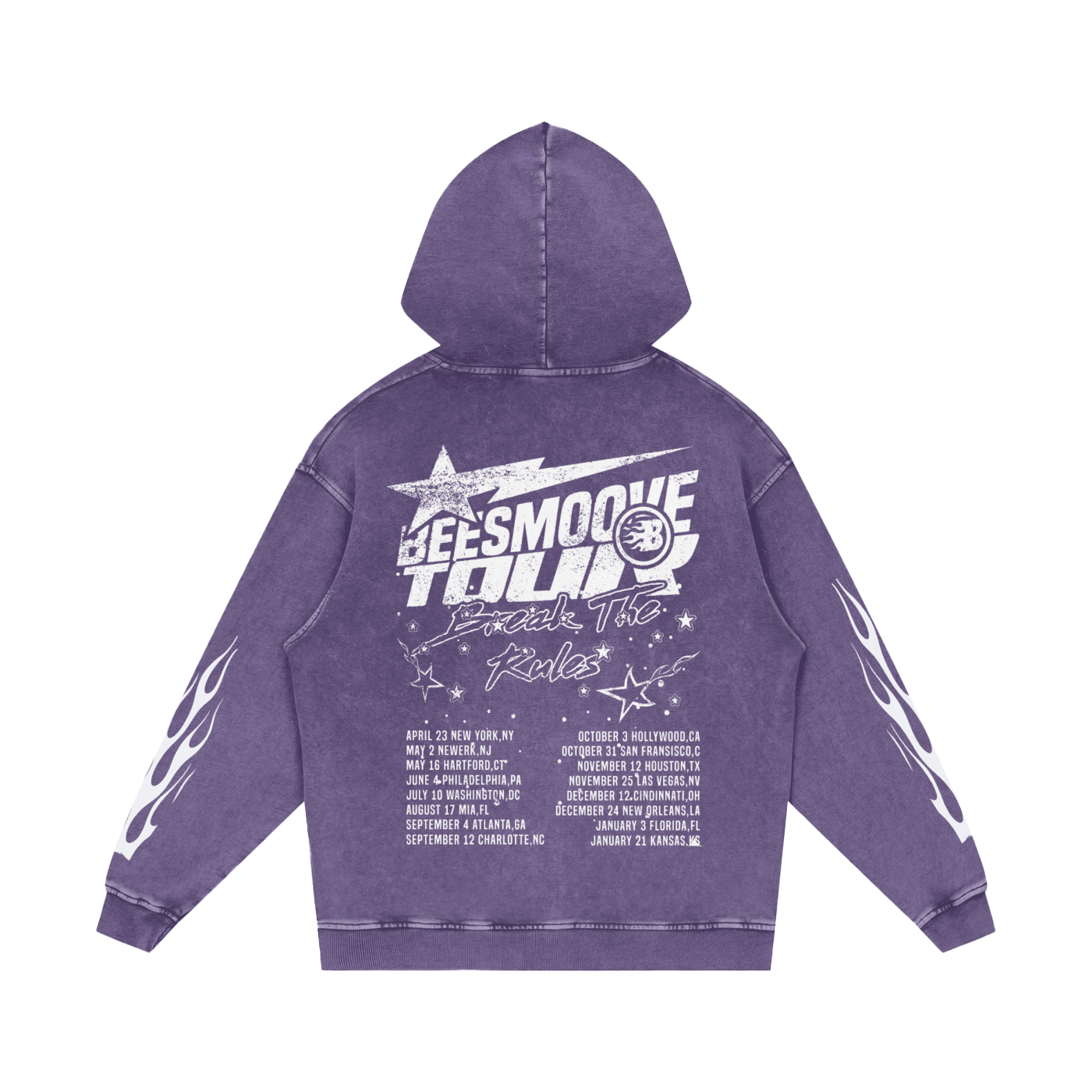 BEESMOOVE Studio Blaze Edition Loose Cotton Hoodie - Beesmoove