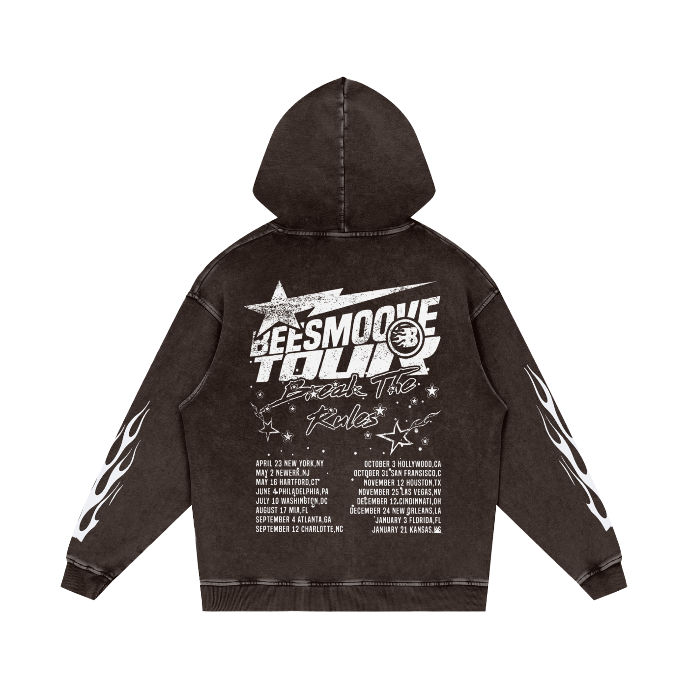 BEESMOOVE Studio Blaze Edition Loose Cotton Hoodie - Beesmoove