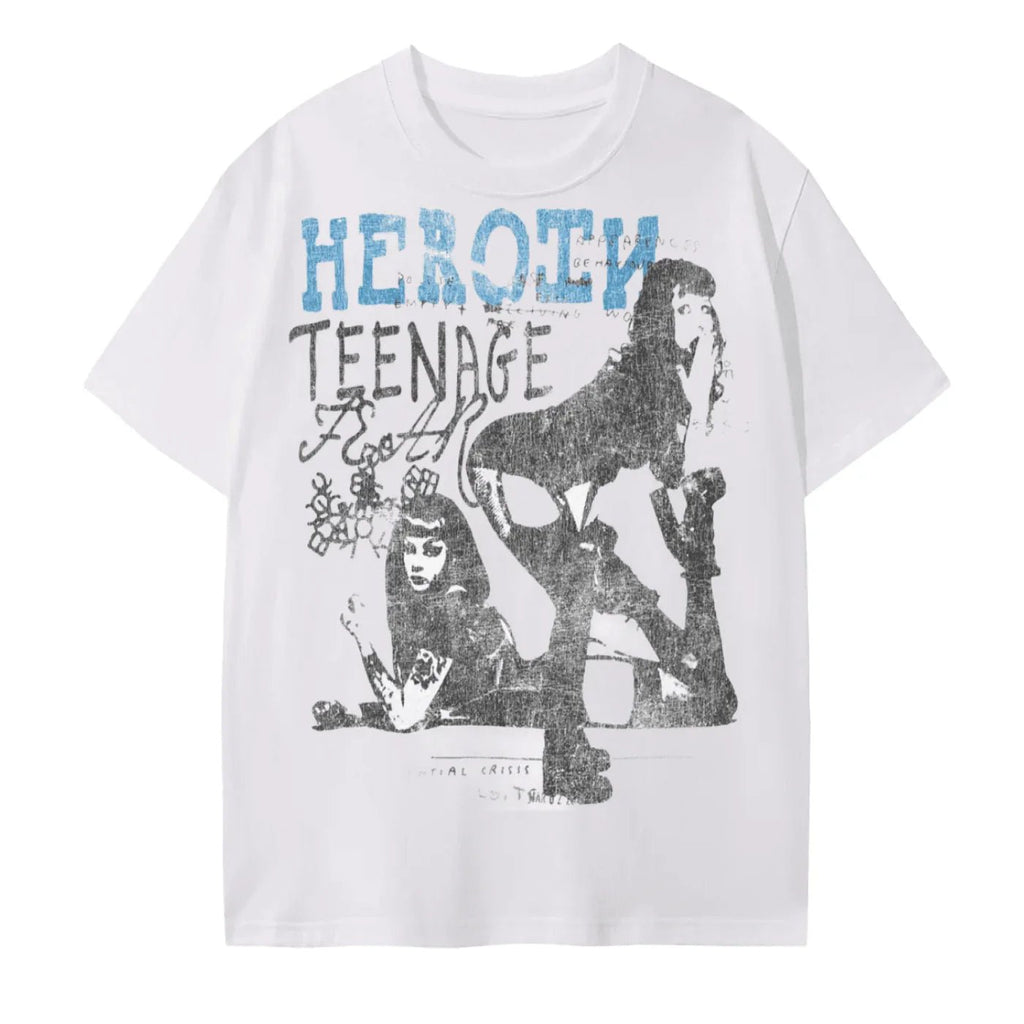 BEESMOOVE Teenage Heroin Cotton T-Shirt - Beesmoove