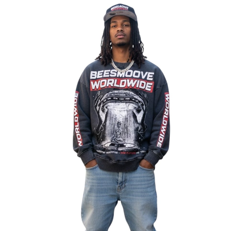 BEESMOOVE THE FUTURE IS YOURS CREW Oversized Sweatshirt - Beesmoove