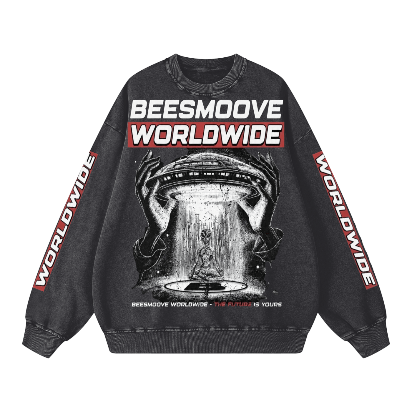 BEESMOOVE THE FUTURE IS YOURS CREW Oversized Sweatshirt - Beesmoove