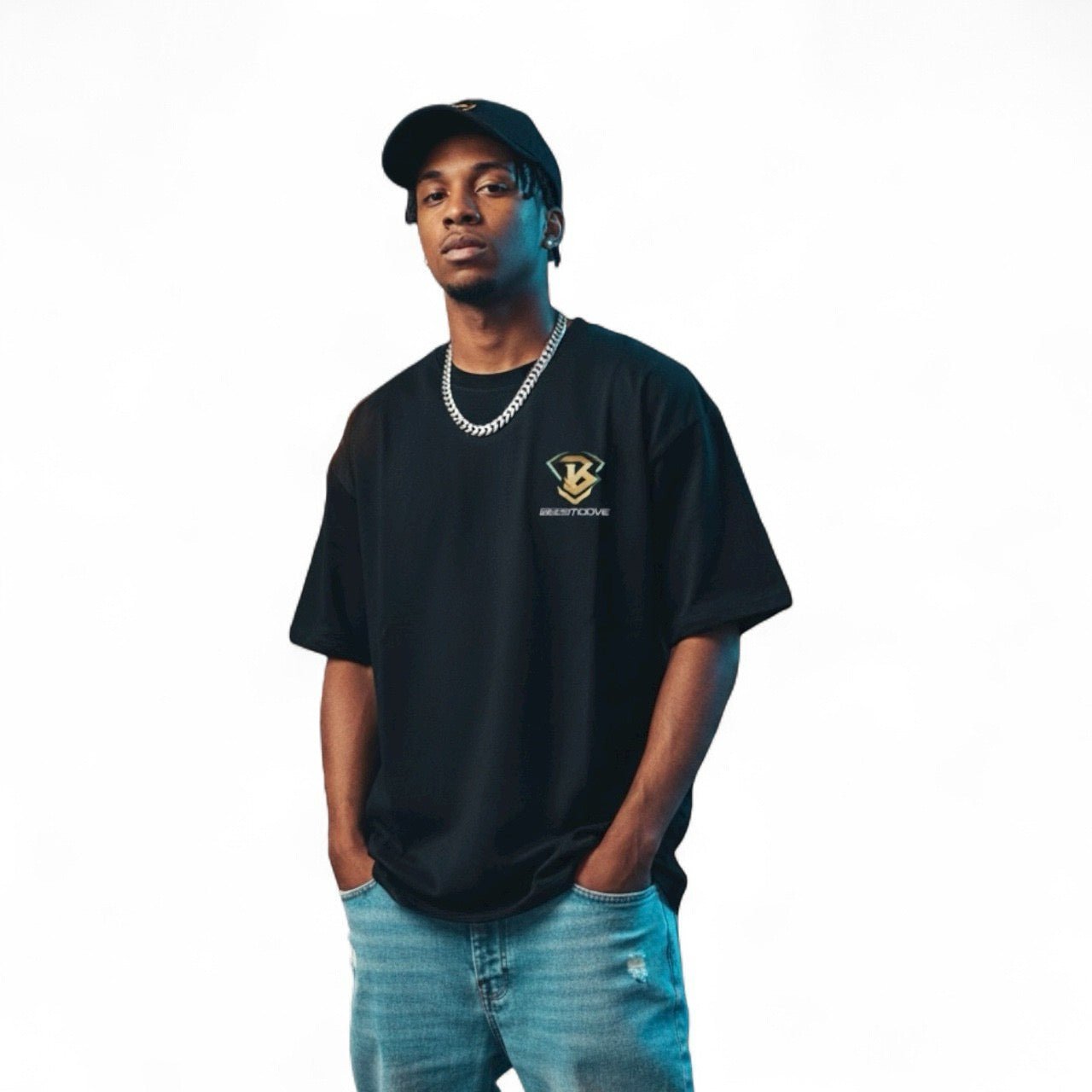 BEESMOOVE The Golden Era Reborn Loose Drop Shoulder T-Shirt - Beesmoove