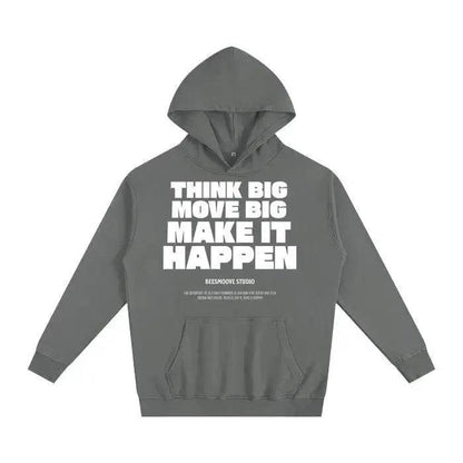 Beesmoove Think Big Move Big Make It Happen Oversized Hoodie - Beesmoove 
