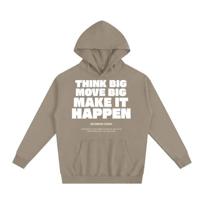 Beesmoove Think Big Move Big Make It Happen Oversized Hoodie - Beesmoove 
