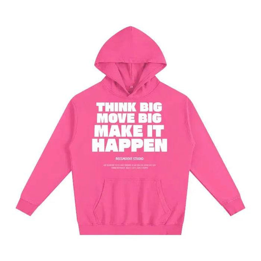 Beesmoove Think Big Move Big Make It Happen Oversized Hoodie - Beesmoove 
