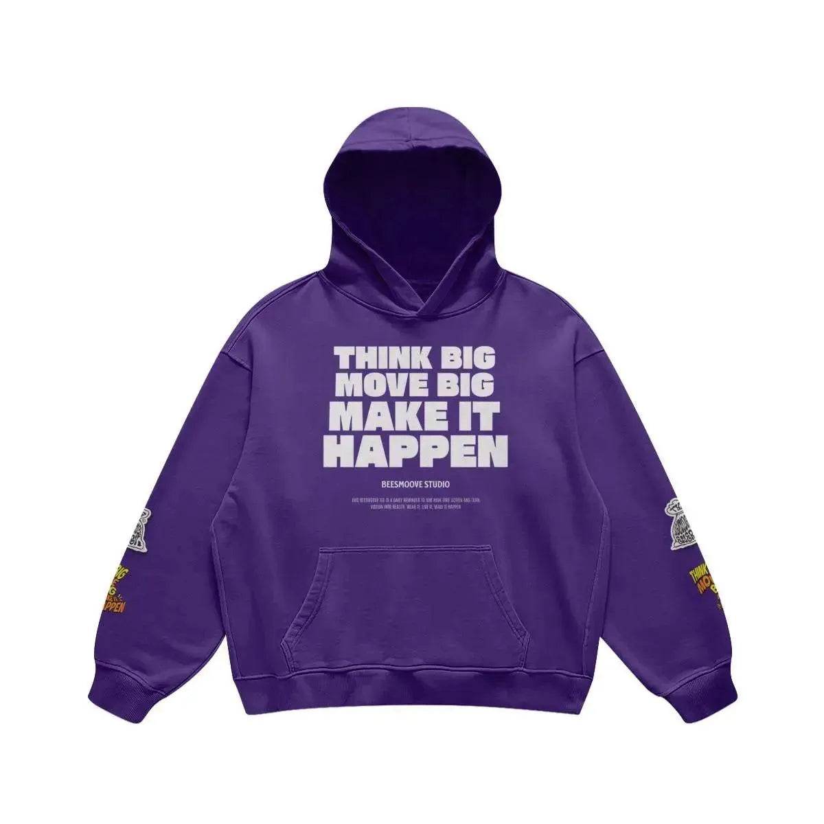 Beesmoove Think Big Move Big Make It Happen Oversized Retro - Beesmoove 