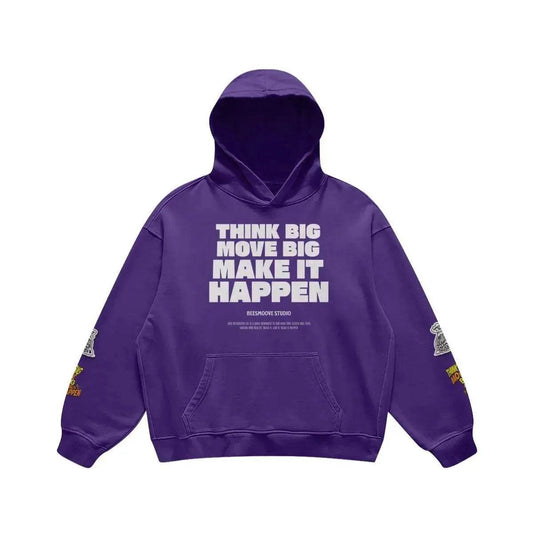 Beesmoove Think Big Move Big Make It Happen Oversized Retro - Beesmoove 