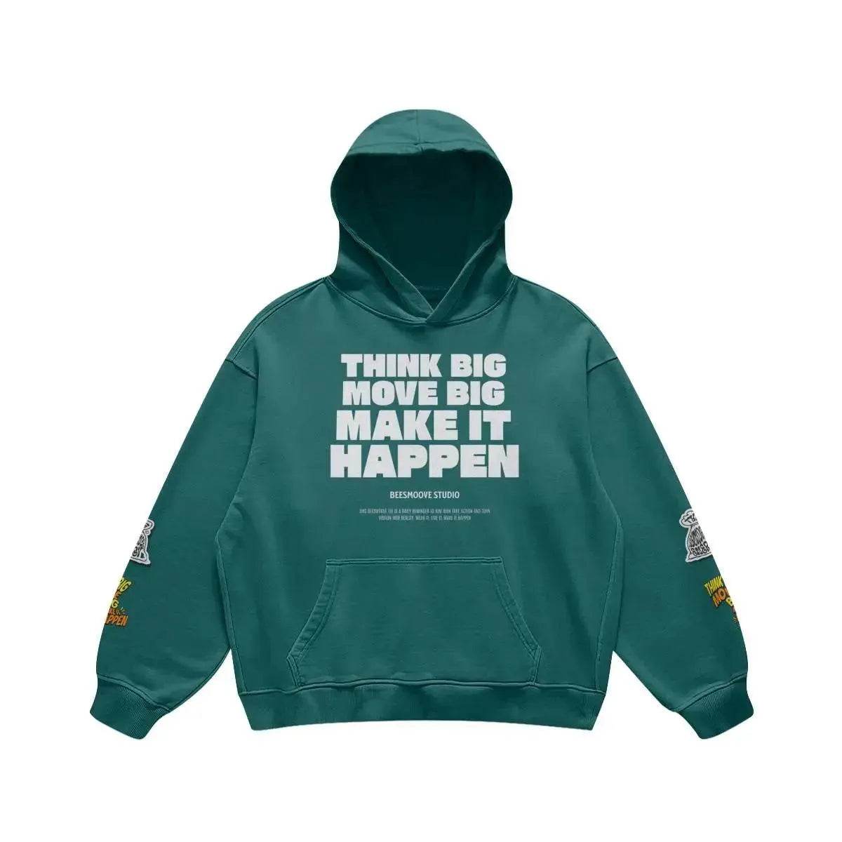 Beesmoove Think Big Move Big Make It Happen Oversized Retro - Beesmoove 