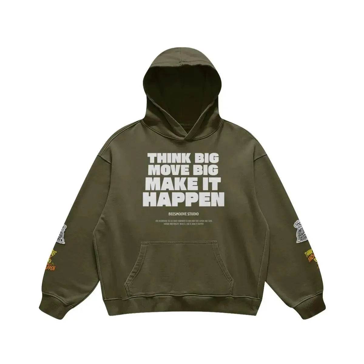 Beesmoove Think Big Move Big Make It Happen Oversized Retro - Beesmoove