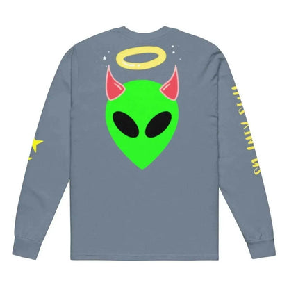 Beesmoove this ain’t us Garment-dyed heavyweight long-sleeve shirt - Beesmoove 