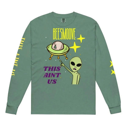 Beesmoove this ain’t us Garment-dyed heavyweight long-sleeve shirt - Beesmoove 