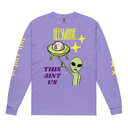 Beesmoove this ain’t us Garment-dyed heavyweight long-sleeve shirt - Beesmoove 