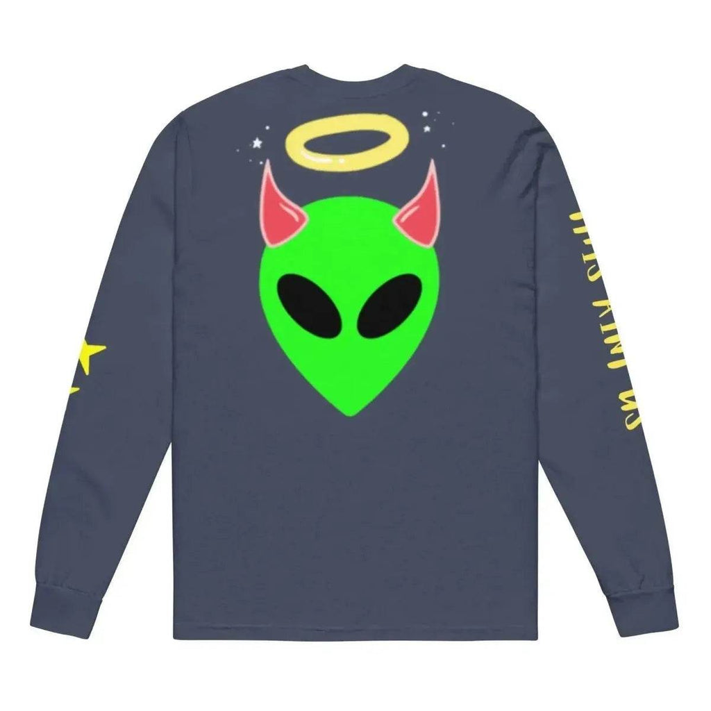 Beesmoove this ain’t us Garment - dyed heavyweight long - sleeve shirt - Beesmoove