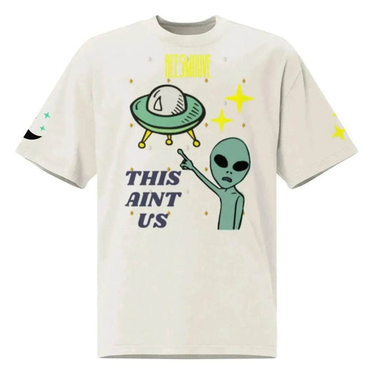 Beesmoove this ain’t us Oversized faded t-shirt - Beesmoove 